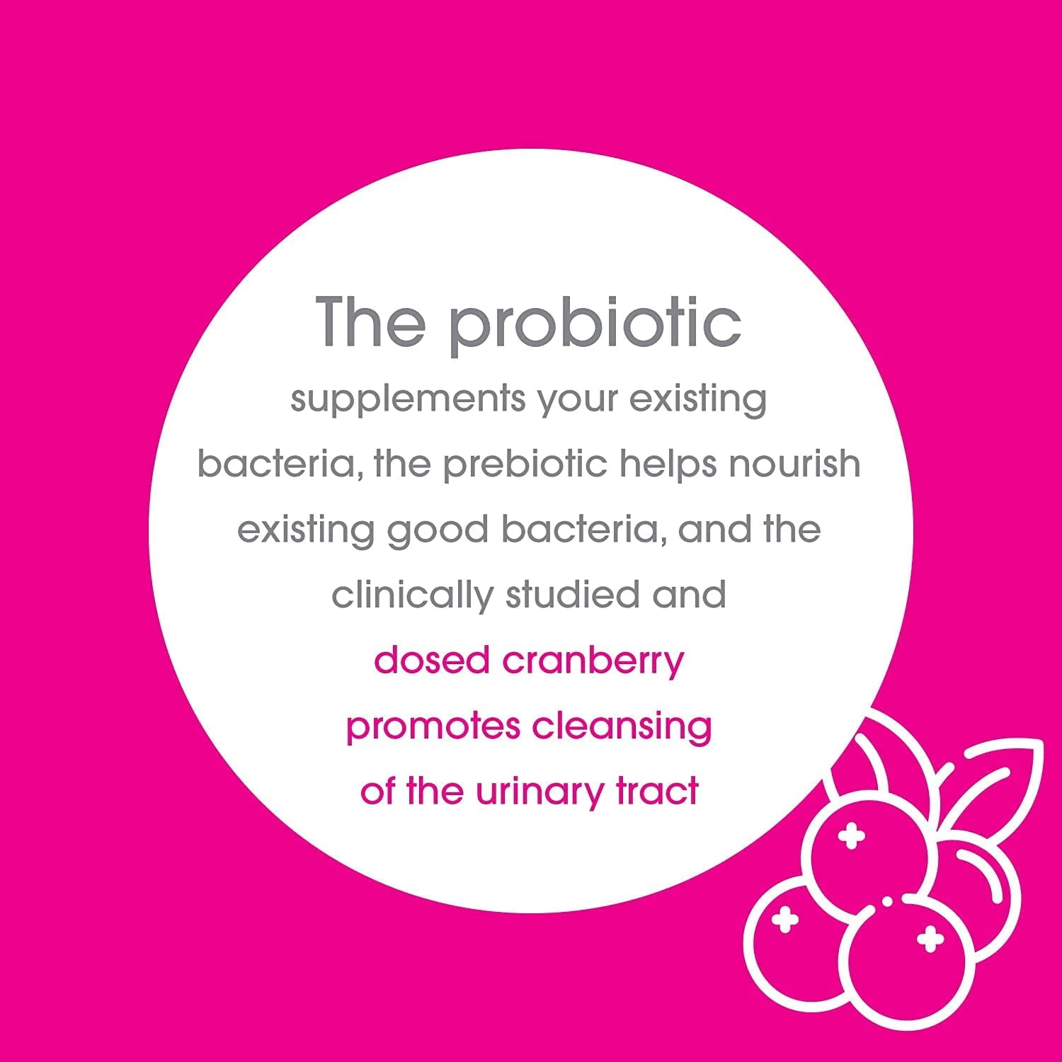 vH essentials Probiotics with Prebiotics and Cranberry Feminine Health Supplement - 120 Capsules (544-36)