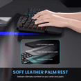thumbnail image 6 of Ergonomic Wireless Keyboard and Mouse Silent, Rechargeable Wave Keyboard with 15 Lighting RGB Backlit Effects, Soft Leather Wrist Rest, 3200 DPI Mouse for PC Computer Laptop Windows Mac, 6 of 10