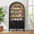 thumbnail image 5 of Nolan Storage Display Cabinet Bookshelf in Black, 5 of 10