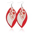 thumbnail image 1 of Qarigey Pendientes Brillo Multicapas Cuero Forma de hoja Oreja grande Cuelga Día de San Valentín Elementos de aro Adornos para pendientes Niñas Ropa, zapatos y accesorios Miscelánea tipo 13 Qarigey AP010057-13, 1 of 3