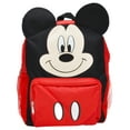thumbnail image 2 of Boys Mickey Mouse Cargo Backpack with Ears 12" Black Red, 2 of 2