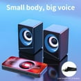 thumbnail image 4 of xjwjuw Portable Laptop Speakers USB 2.0 Mini Sound Box, Immersive Stereo Audio and Plug and Play Convenience, Compact Wired Computer Speakers for Desktop, PC and Mobile Devices, 4 of 6