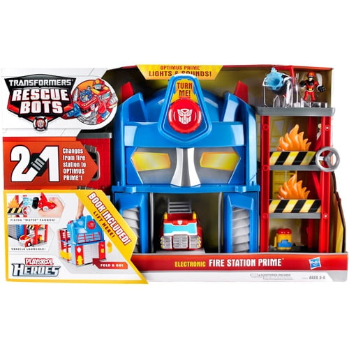 transformer rescue bots fire station