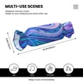 thumbnail image 3 of Salouo Swirl Blue And Purple Pattern Cute Bolster Pillow,Cylindrical Pillow Long Pillow for Bed Round Side Pillow for Knee/Leg/Neck ,- Length 24.4" x 9.8" Diameter, 3 of 8