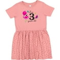 thumbnail image 3 of Inktastic I'm 3 Years Old with Flamingo and Flowers Girls Toddler Dress, 3 of 5