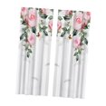 thumbnail image 2 of Rose Print Curtains Drapes Decorative Multifunctional Accessory Polyester Easily 107x213cm, 2 of 9