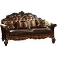 thumbnail image 1 of ACME Vendome Sofa with 3 pillows in Cherry PU, 1 of 3