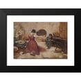 thumbnail image 2 of Gustave Courbet 18x14 Black Modern Framed Museum Art Print Titled - The Corn Sifters (Wheat Screenwriters), 2 of 5