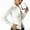 White, variant on Women's Button Down Shirts Long Sleeve Slim Fitted Dress Shirt Work Blouses Lapel Collar Business Casual Tops (S, White)