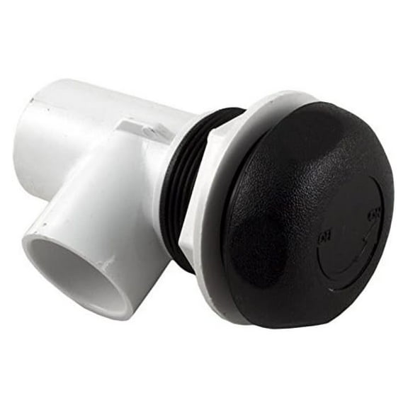 2" MPT x 1" Slip On/Off Single Port Valve - Black #600-4361, Durable Fluid Control Valve, Industrial Plumbing Fittings, Water & Air Applications