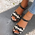 thumbnail image 5 of YOUYEDIAN Orthopedic Casual Sandals for Women Slip on Non Slip Arch Support Flat Wedge Sandals Wide Hiking Shoes 2026 Comfort Orthopedic Shoes (White), 5 of 6