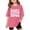 Hot Pink, variant on Girls Short Sleeve T Shirts Graphic Letter Print Summer Tops Crewneck Tees Boys Plain Shirt Tee Shirt for Girls 8-10 Years