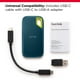 thumbnail image 3 of SanDisk Extreme Portable SSD de 1 TB - Hasta 1050 MB/s, USB-C, USB 3.2 Gen 2, resistencia al agua y al polvo IP65, firmware actualizado, Monterey - Unidad de estado sólido externa - SDSSDE61-1T00-G25M, 3 of 5