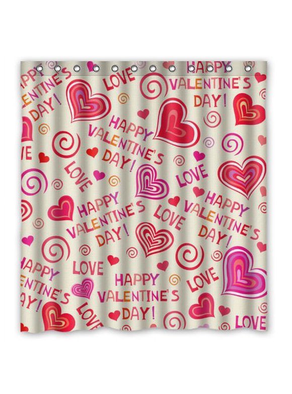Valentine's Day Shower Curtains in Shower Curtains