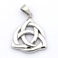 thumbnail image 2 of Retro 304 Stainless Steel Pendants Trinity Knot Antique Silver 37x30x4mm Hole: 7.5x10mm 304 Stainless Steel, 2 of 2