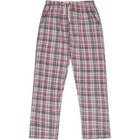 North 15 Women's Super Cozy Minky Fleece Plaid Pajama Bottom-L1527-Des16-S