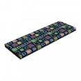 thumbnail image 1 of Geometric Bench Pad, Pattern with Squares Hand Drawn Style with Different Texture Patterns, HR Foam Cushion with Decorative Fabric Cover, 45" x 15" x 2", Multicolor, by Ambesonne, 1 of 3