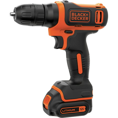 Black & Decker BDCD112C 12 Volt Max Lithium-Ion Lightweight Cordless 3/8 Inch Drill with Variable Speeds (New Open