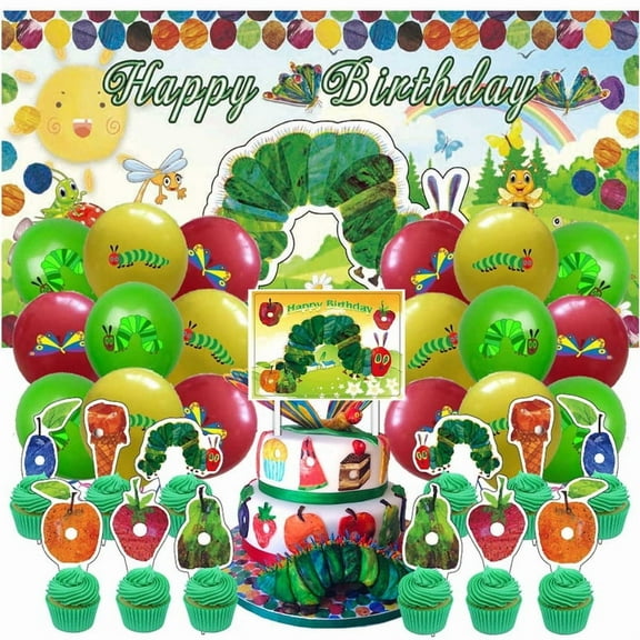The Very Hungry Caterpella Party Supplies Latex Balloons Decor Banner Backdrop Kit Birthday Decorations