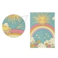 thumbnail image 5 of Yayeee Garden Flag 28" x 40" Double Sided Outdoor Yard Lawn Holiday Decorations, Retro Beige Rainbow, 5 of 6