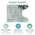 thumbnail image 2 of Sussexhome Toilet Mat - Machine Washable & Absorbent Bath Rugs for Bathroom Floor - Plush, Non Slip Bath Rug - Polyester & Cotton Bathroom Rugs with Printed Pattern Design - 20”x24" Bathroom Mats, 2 of 6