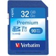 thumbnail image 1 of 32 Go Mémoire SDHC Premium, UHS-I U1 Cl 10, Bleu (96871), 1 of 2
