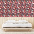 thumbnail image 3 of Ambesonne Alstroemeria Peel & Stick Wallpaper for Home, Abstract Boho Blooms, 13"x72", Dark Pink Coral Indigo, 3 of 5