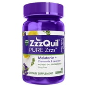 Vicks ZzzQuil PURE Zzzs Gummies Wildberry Vanilla 60 ct Bottle