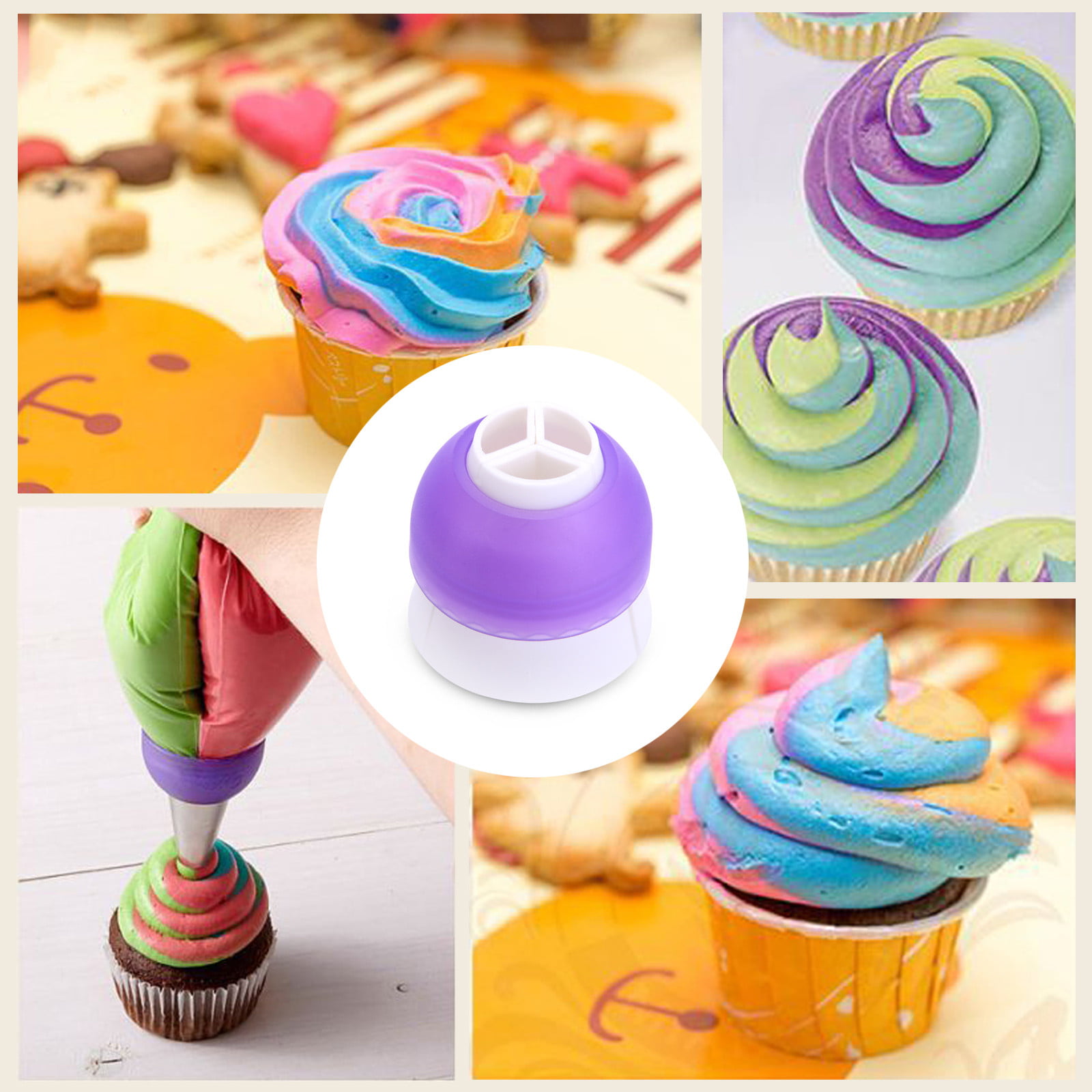 Color Coupler Kitchen Tools Icing Piping Bag Cake Decorating Nozzle Converter