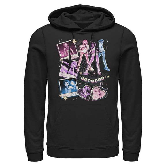 Mens KPop Demon Hunters Huntrix Cute Instant Film Portrait Lightweight Hoodie