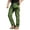 #002 Green, variant on Mens Cargo Pant Winter Lined Stretch Tactical Work Trouser with Multiple Pocket Waterproof Hiking Outdoor Pant plus size cargo pants for men (Black,L)