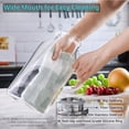 thumbnail image 4 of 3 Liter 101 Oz Glass Pitcher With Lid And Handle  Water For Fridge Carafe Hot/cold Iced Tea Large Jug Coffee Juice Homemade Beverage, 4 of 8