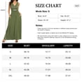 thumbnail image 5 of Asklazy Women Sleeveless Deep V Neck Loose Plain Long Maxi Casual Dress,Mother's Day,XL,Army Green, 5 of 13