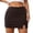 Coffee, variant on Skirts for Women Solid High Waist Side Slit Skirt with Built In Shorts Stretchy Bodycon Casual Party Womens Pencil Skirt Blue L