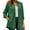 Green #718, variant on Cardigan Sweaters for Women Classic Fit Dress Shirts Long Sleeve Button Down Wrinkle Solid Casual Work Blouse Top Cardigans Lightweight