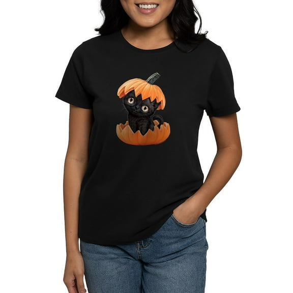 CafePress - PD Moreno's Halloween Black Women's Value T Shirt - Women's Traditional Fit Dark T-Shirt