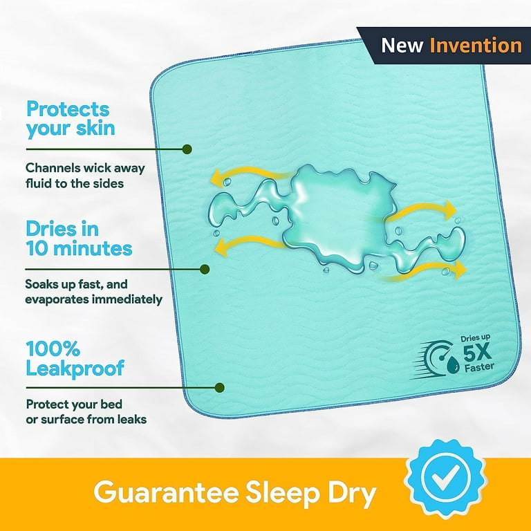 MEDPRO™ Reusable Washable Incontinence Bed Pad for Patients/ Elderly/  Children 