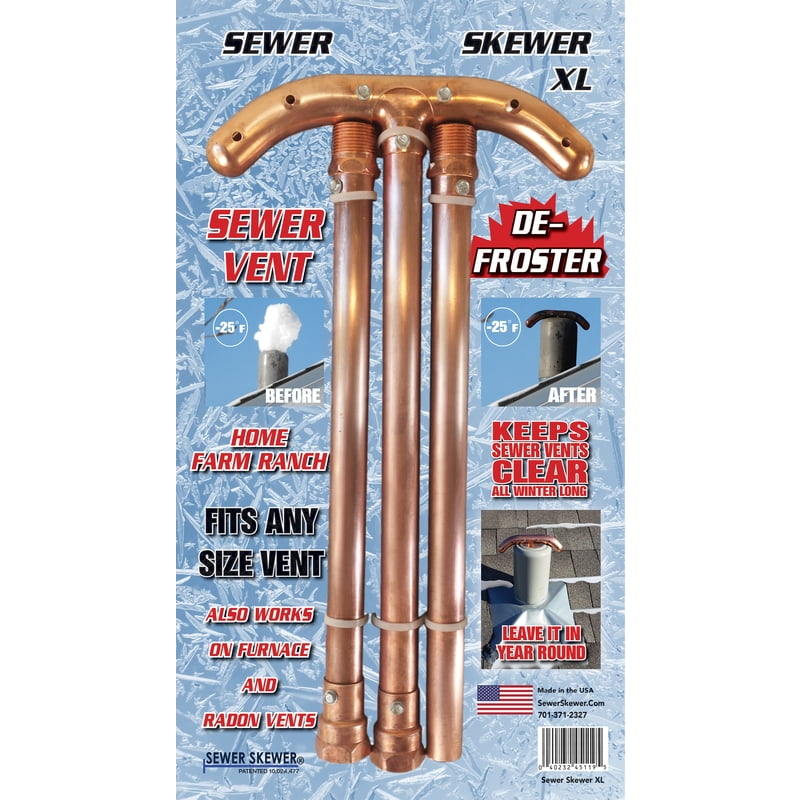 Sewer Skewer XL Copper Sewer Vent Defroster - Walmart.com - Walmart.com
