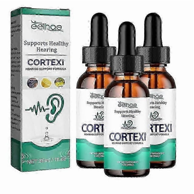 3Pcs Tinnitus Ear Drops Treatment Itching Earache Hard Hearing Tinnitus Symptoms Swelling Otitis Care Ear Ringing Relieving Oil 30ml