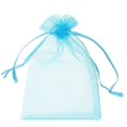thumbnail image 3 of Bolsas de Regalo de Organza shaofei 50 Piezas 4 x 6 Pulgadas Azul Aguamarina, 3 of 5
