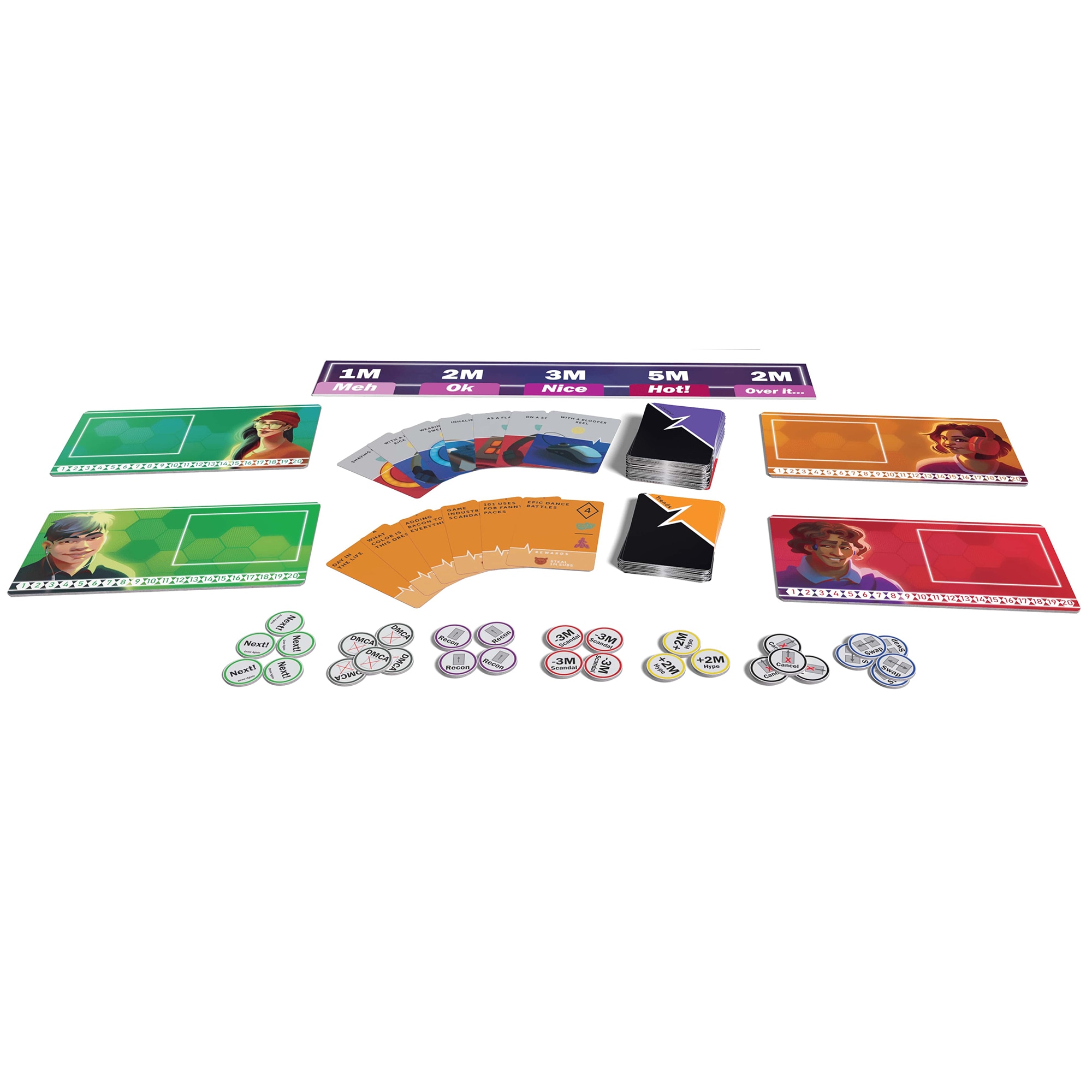 Streamer Standoff Strategy Board Game, 2-4 Players