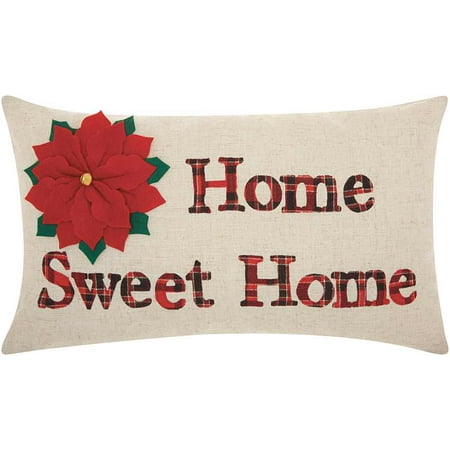 - Nourison Home For The Holiday Home Sweet Home Decorative Throw Pillow, 12