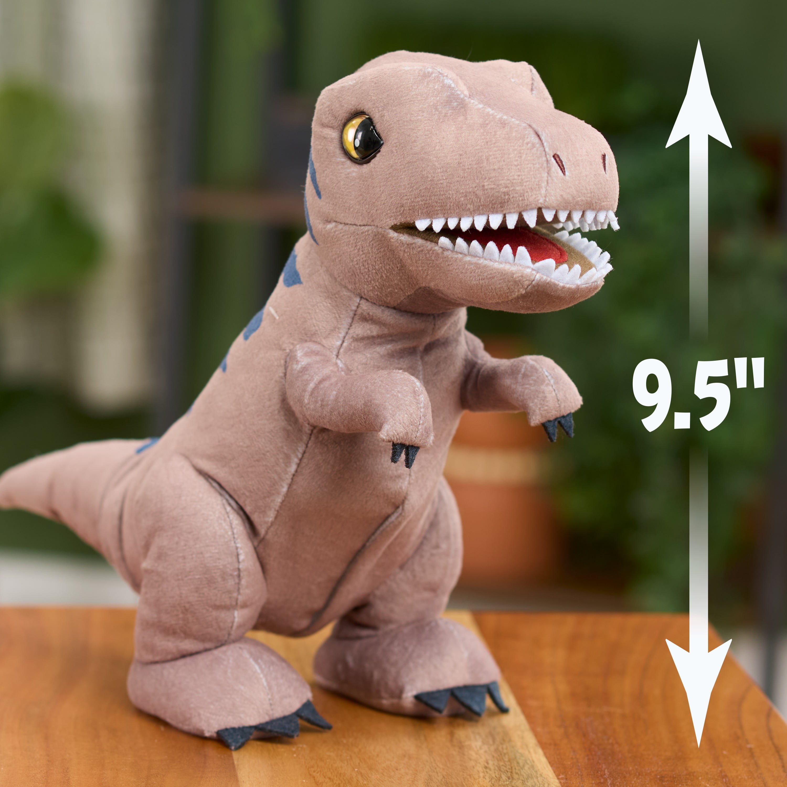 Jurassic World Rebirth Roaring T. Rex, 10.5 inch Interactive Plush Toy, Boys and Girls Ages 3 up