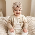 thumbnail image 2 of Wdgfv Velvet Baby Turban Hats with Bow, Stretchy Baby Head Cover Beanies for , Toddler, Head Wraps 0-24 Months, 2 of 4