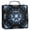 Explosion of Blue Ink, variant on Water-Resistant 3-Ring Binder Organizer with Multiple Pockets Zipper Binder Bag for Office Colorful Tie-dye with Swirling