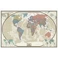 thumbnail image 2 of World Executive Wall Map Poster Mural (48x70 Laminated), 2 of 4