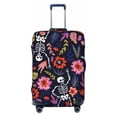 thumbnail image 2 of Goofa Dancing Skeletons Floral Garden Pattern Luggage Covers For Suitcase,Suitcase Cover Protector Fit 18-32 Inch Luggage-Small, 2 of 9