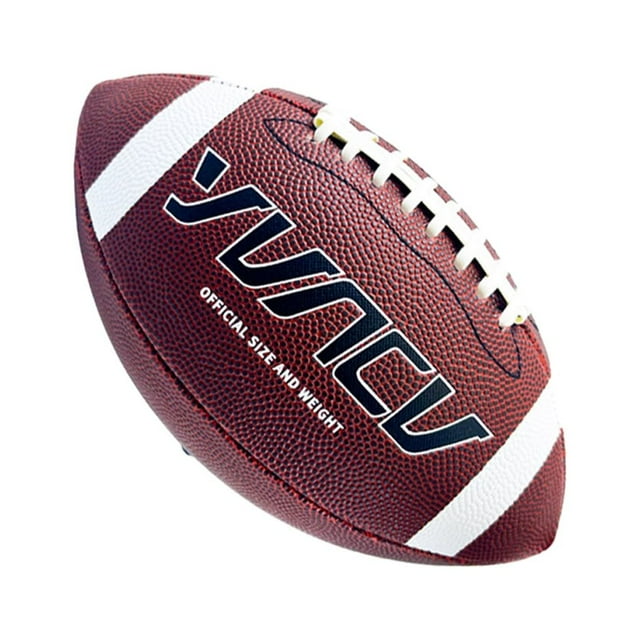 keepw PVC Premium Standard Size 6 Rugby Ball Rugged Durability Unmatched Performance Impact Resistance brown white size 9