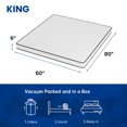 thumbnail image 4 of PayLessHere 6 Inch Hybrid Mattress with Innerspring and Foam/Fiberglass Free/Medium Firm Spring Mattress/King Size Mattress in a Box/CertiPUR-US Certified/Cool Sleep Pressure Relief …, 4 of 8