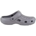 thumbnail image 4 of ABSOLUTE FOOTWEAR Mens Gents Easy Slip On Summer Holiday Garden Mule Sandals Clogs with Moveable Back Strap - Grey - US 8, 4 of 7